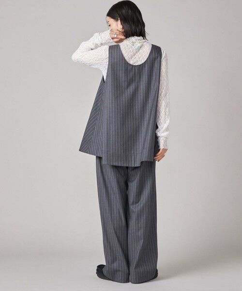 SHIPS / シップス ショート・ハーフ・半端丈パンツ | SHIPS NINE CASE:〈手洗い可能〉ストライプ イージー パンツ | 詳細22