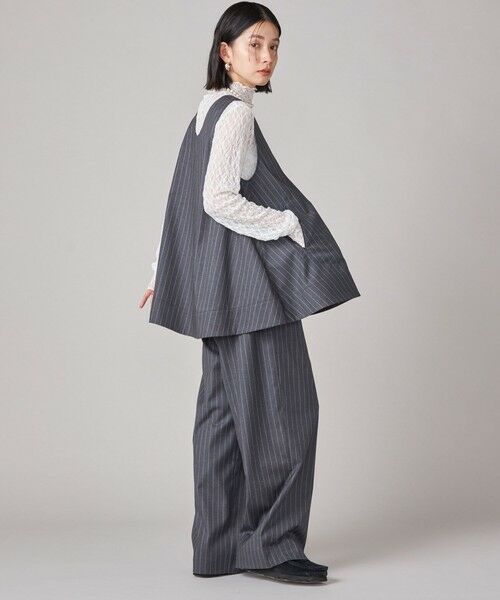 SHIPS / シップス ショート・ハーフ・半端丈パンツ | SHIPS NINE CASE:〈手洗い可能〉ストライプ イージー パンツ | 詳細24