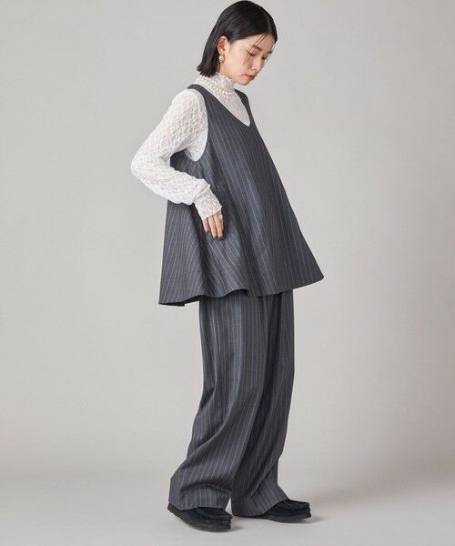 SHIPS / シップス ショート・ハーフ・半端丈パンツ | SHIPS NINE CASE:〈手洗い可能〉ストライプ イージー パンツ | 詳細25