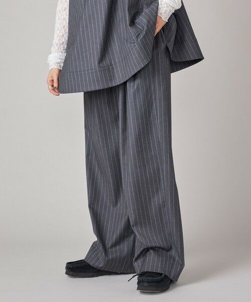 SHIPS / シップス ショート・ハーフ・半端丈パンツ | SHIPS NINE CASE:〈手洗い可能〉ストライプ イージー パンツ | 詳細27