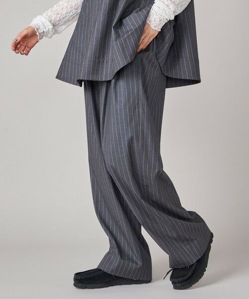 SHIPS / シップス ショート・ハーフ・半端丈パンツ | SHIPS NINE CASE:〈手洗い可能〉ストライプ イージー パンツ | 詳細28