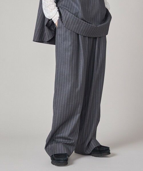 SHIPS / シップス ショート・ハーフ・半端丈パンツ | SHIPS NINE CASE:〈手洗い可能〉ストライプ イージー パンツ | 詳細29