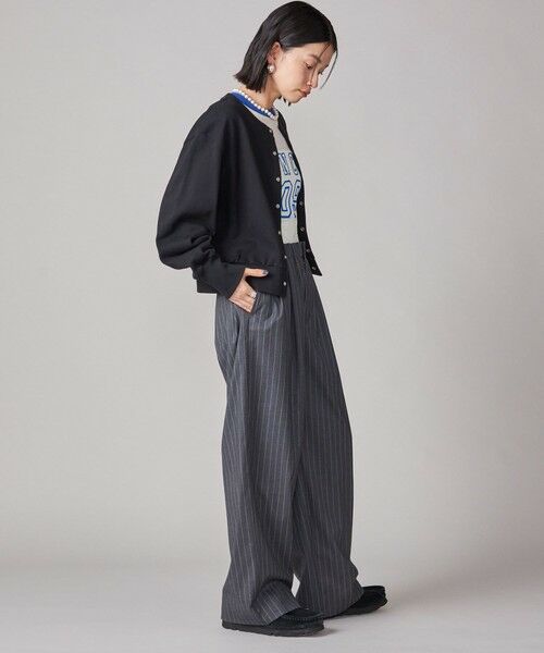 SHIPS / シップス ショート・ハーフ・半端丈パンツ | SHIPS NINE CASE:〈手洗い可能〉ストライプ イージー パンツ | 詳細5