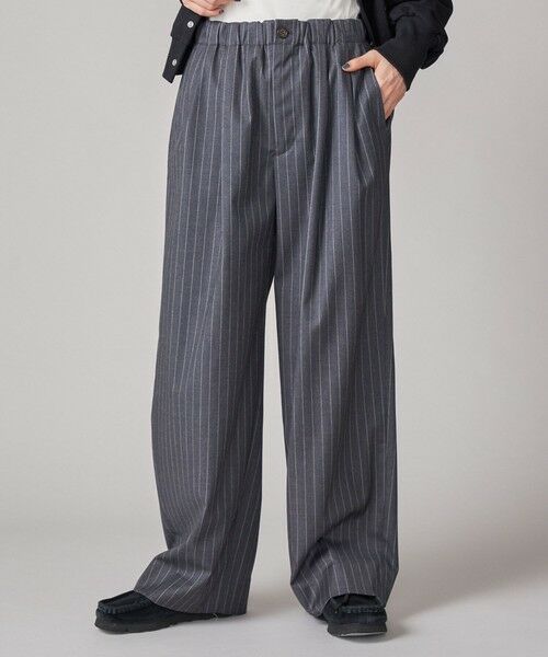 SHIPS / シップス ショート・ハーフ・半端丈パンツ | SHIPS NINE CASE:〈手洗い可能〉ストライプ イージー パンツ | 詳細7