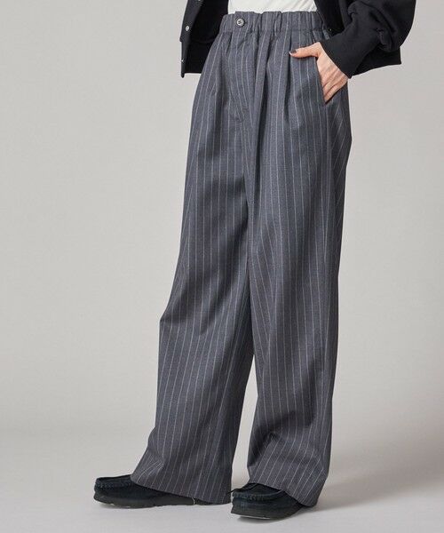 SHIPS / シップス ショート・ハーフ・半端丈パンツ | SHIPS NINE CASE:〈手洗い可能〉ストライプ イージー パンツ | 詳細8