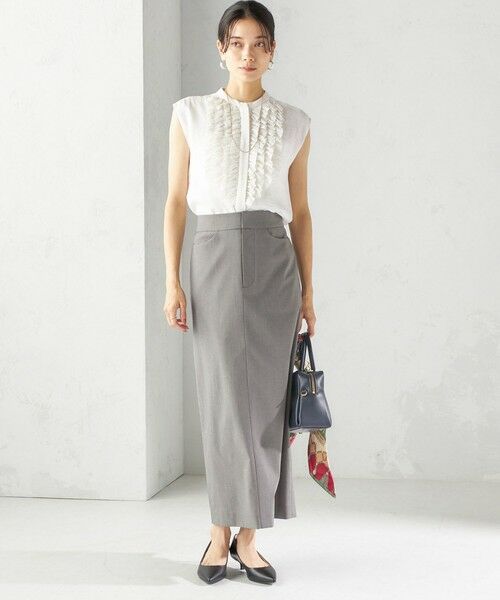 SHIPS / シップス ロング・マキシ丈スカート | 〈洗濯機可能〉マルチ ファンクション ロング タイト スカート | 詳細1