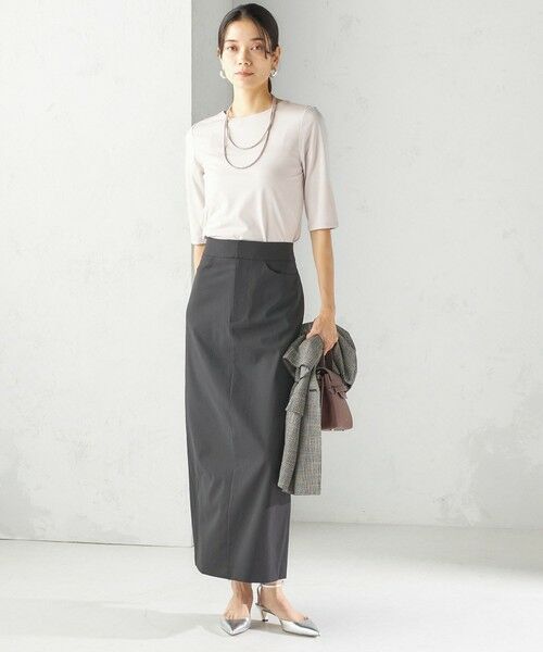 SHIPS / シップス ロング・マキシ丈スカート | 〈洗濯機可能〉マルチ ファンクション ロング タイト スカート | 詳細30