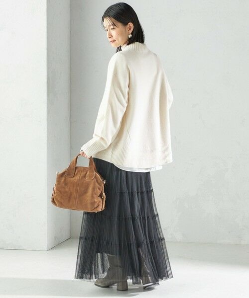 SHIPS / シップス ロング・マキシ丈スカート | 〈手洗い可能〉チュール プリーツ ティアード スカート | 詳細14