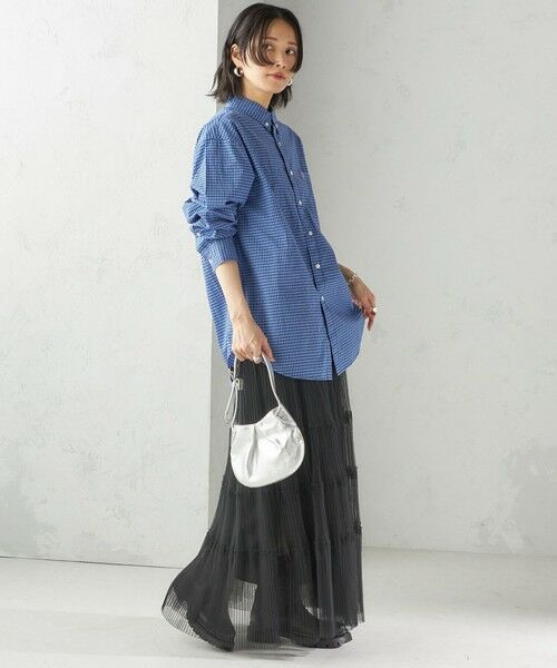 SHIPS / シップス ロング・マキシ丈スカート | 〈手洗い可能〉チュール プリーツ ティアード スカート | 詳細21