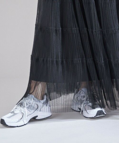 SHIPS / シップス ロング・マキシ丈スカート | 〈手洗い可能〉チュール プリーツ ティアード スカート | 詳細8