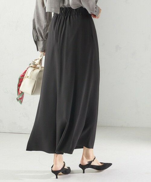 SHIPS / シップス ロング・マキシ丈スカート | 〈手洗い可能〉アセテート混 バックサテン マーメイド スカート | 詳細12