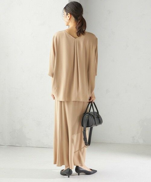 SHIPS / シップス ロング・マキシ丈スカート | 〈手洗い可能〉アセテート混 バックサテン マーメイド スカート | 詳細19