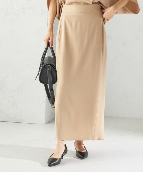 SHIPS / シップス ロング・マキシ丈スカート | 〈手洗い可能〉アセテート混 バックサテン マーメイド スカート | 詳細27