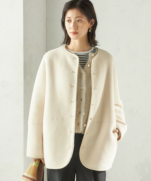 SHIPS / シップス ブルゾン | 【一部WEB限定】〈手洗い可能〉NEW リバーシブル ボア ブルゾン | 詳細15