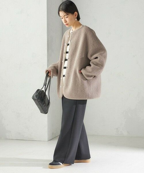 SHIPS / シップス ブルゾン | 【一部WEB限定】〈手洗い可能〉NEW リバーシブル ボア ブルゾン | 詳細24