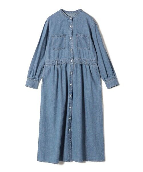 SHIPS / シップス ロング・マキシ丈ワンピース | 〈洗濯機可能〉ライトオンス デニム ウエスト 切替 ワンピース | 詳細9