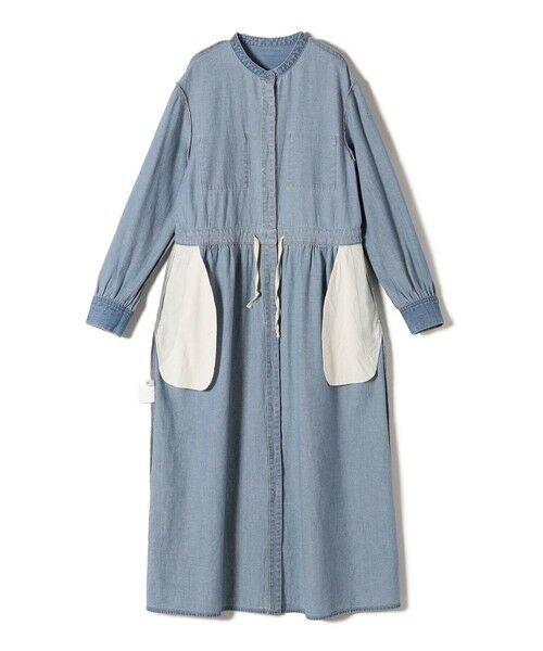 SHIPS / シップス ロング・マキシ丈ワンピース | 〈洗濯機可能〉ライトオンス デニム ウエスト 切替 ワンピース | 詳細11