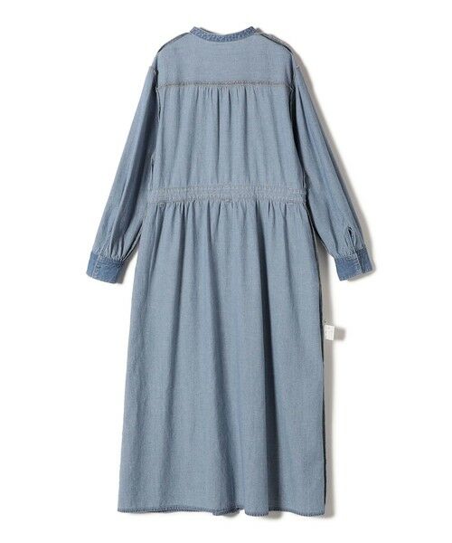 SHIPS / シップス ロング・マキシ丈ワンピース | 〈洗濯機可能〉ライトオンス デニム ウエスト 切替 ワンピース | 詳細12