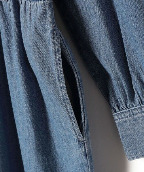 SHIPS / シップス ロング・マキシ丈ワンピース | 〈洗濯機可能〉ライトオンス デニム ウエスト 切替 ワンピース | 詳細15