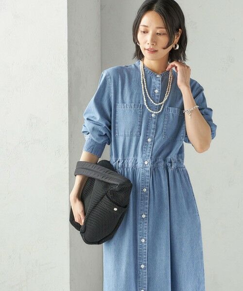 美品⁂センソユニコ⁂ロングワンピース　ダブルファスナー　異素材切り替　総柄　L 美品⁂センソユニコ⁂ロングワンピース ダブルファスナー 異素材