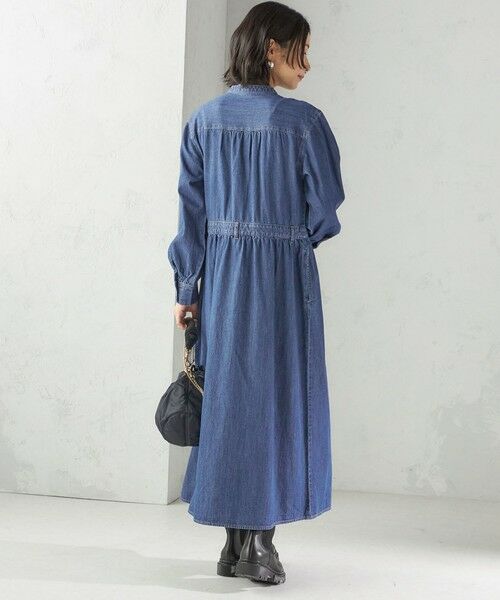 SHIPS / シップス ロング・マキシ丈ワンピース | 〈洗濯機可能〉ライトオンス デニム ウエスト 切替 ワンピース | 詳細21