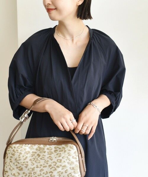 SHIPS / シップス ロング・マキシ丈ワンピース | 〈手洗い可能〉RENU ソフト タイプライター ギャザー ワンピース | 詳細7