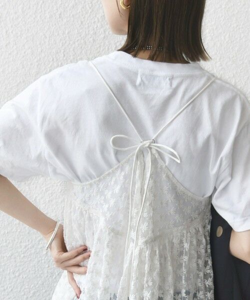 SHIPS / シップス チュニック | 〈手洗い可能〉フラワー チュール 刺繍 チュニック ワンピース | 詳細10