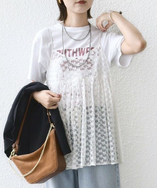 SHIPS / シップス チュニック | 〈手洗い可能〉フラワー チュール 刺繍 チュニック ワンピース | 詳細4