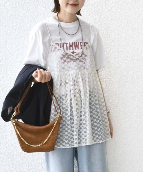 SHIPS / シップス チュニック | 〈手洗い可能〉フラワー チュール 刺繍 チュニック ワンピース | 詳細7