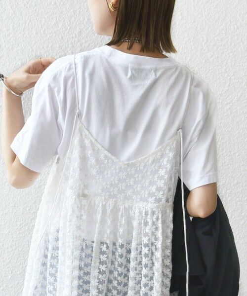 SHIPS / シップス チュニック | 〈手洗い可能〉フラワー チュール 刺繍 チュニック ワンピース | 詳細8