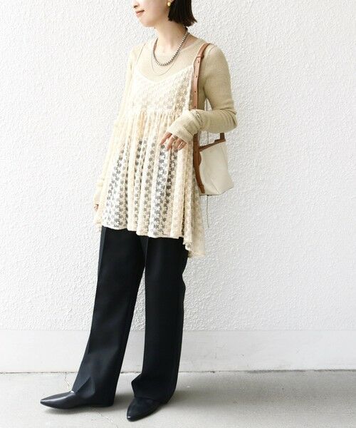 SHIPS / シップス チュニック | 〈手洗い可能〉フラワー チュール 刺繍 チュニック ワンピース | 詳細16