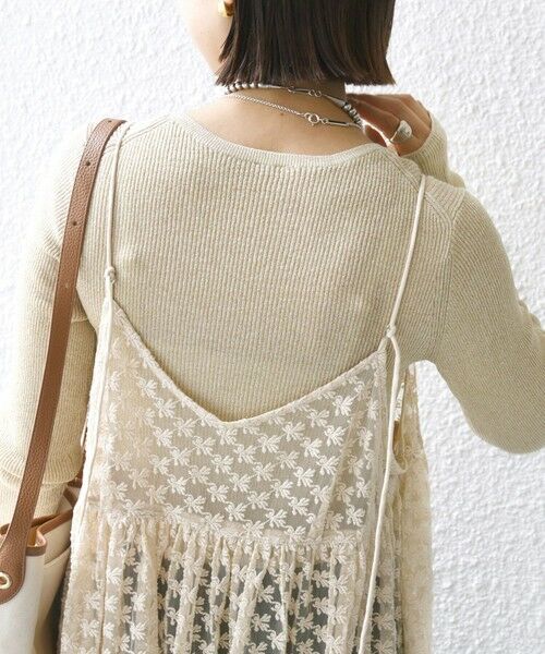 SHIPS / シップス チュニック | 〈手洗い可能〉フラワー チュール 刺繍 チュニック ワンピース | 詳細23