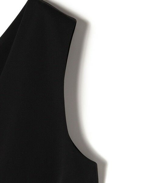 SHIPS / シップス サロペット・オールインワン | little black: 〈洗濯機可能〉ストレッチ ツイル フロント釦  Vネック オールインワン（セレモニー対応可） | 詳細9