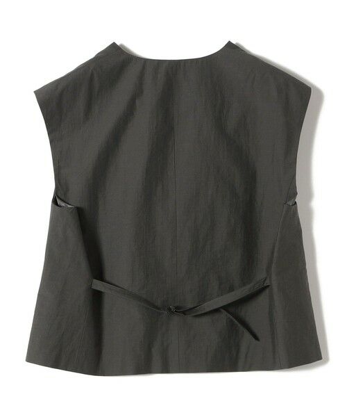 【シップス　ウィメン】SHIPS Primary Navy Label:〈手洗い可能〉MANTECO ジレ SHIPS Primary Navy Label:〈手洗い可能〉MANTECO ジレ （ベスト