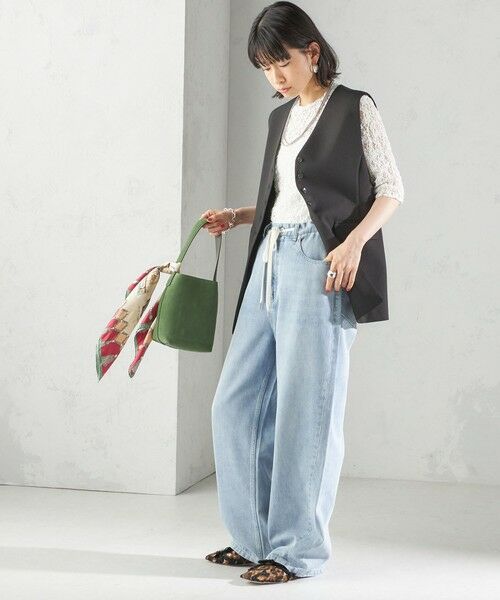 SHIPS / シップス ベスト | 〈手洗い可能〉ハイカウント ダブルクロス ジレ | 詳細3