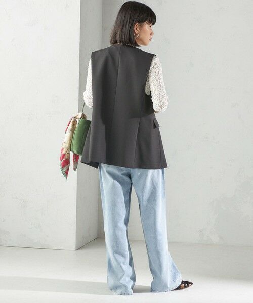 SHIPS / シップス ベスト | 〈手洗い可能〉ハイカウント ダブルクロス ジレ | 詳細5