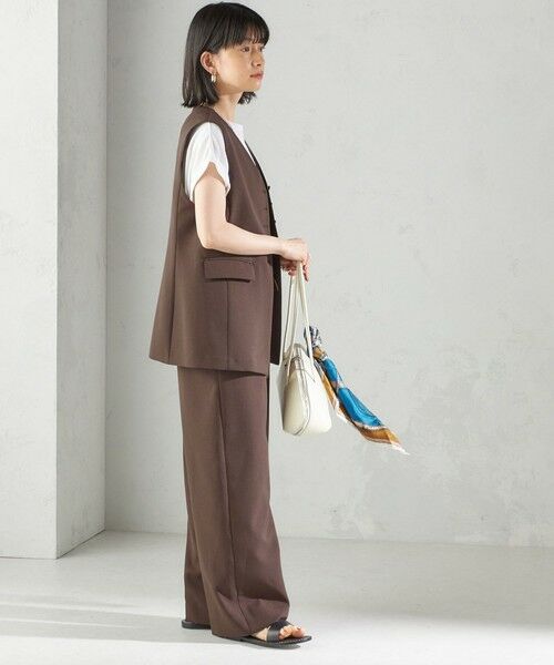 SHIPS / シップス ベスト | 〈手洗い可能〉ハイカウント ダブルクロス ジレ | 詳細26