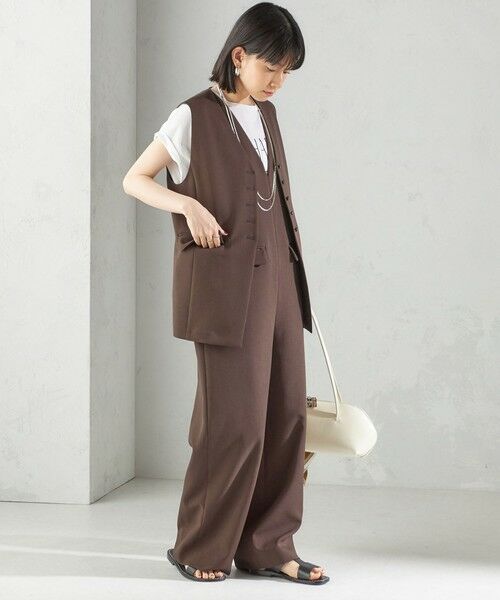 SHIPS / シップス ベスト | 〈手洗い可能〉ハイカウント ダブルクロス ジレ | 詳細27