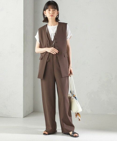 SHIPS / シップス ベスト | 〈手洗い可能〉ハイカウント ダブルクロス ジレ | 詳細28