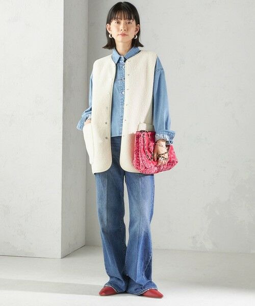 SHIPS / シップス ベスト | 〈手洗い可能〉ボア フリース リバーシブル ベスト | 詳細1