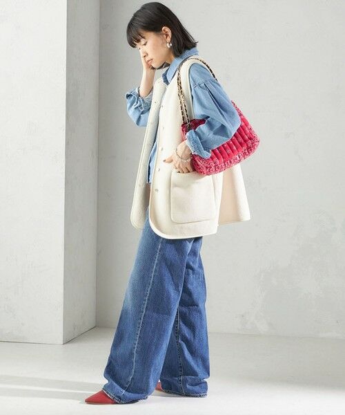 SHIPS / シップス ベスト | 〈手洗い可能〉ボア フリース リバーシブル ベスト | 詳細11