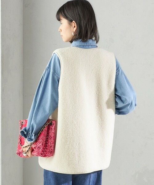 SHIPS / シップス ベスト | 〈手洗い可能〉ボア フリース リバーシブル ベスト | 詳細6