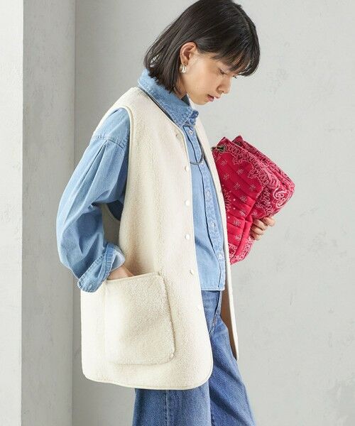 SHIPS / シップス ベスト | 〈手洗い可能〉ボア フリース リバーシブル ベスト | 詳細7