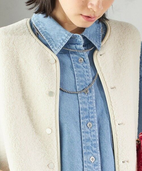 SHIPS / シップス ベスト | 〈手洗い可能〉ボア フリース リバーシブル ベスト | 詳細9