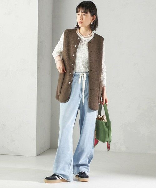 SHIPS / シップス ベスト | 〈手洗い可能〉ボア フリース リバーシブル ベスト | 詳細25