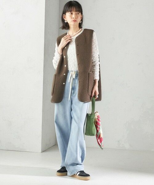 SHIPS / シップス ベスト | 〈手洗い可能〉ボア フリース リバーシブル ベスト | 詳細26