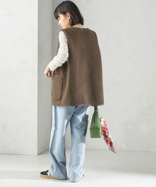 SHIPS / シップス ベスト | 〈手洗い可能〉ボア フリース リバーシブル ベスト | 詳細27