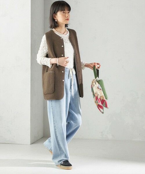 SHIPS / シップス ベスト | 〈手洗い可能〉ボア フリース リバーシブル ベスト | 詳細28