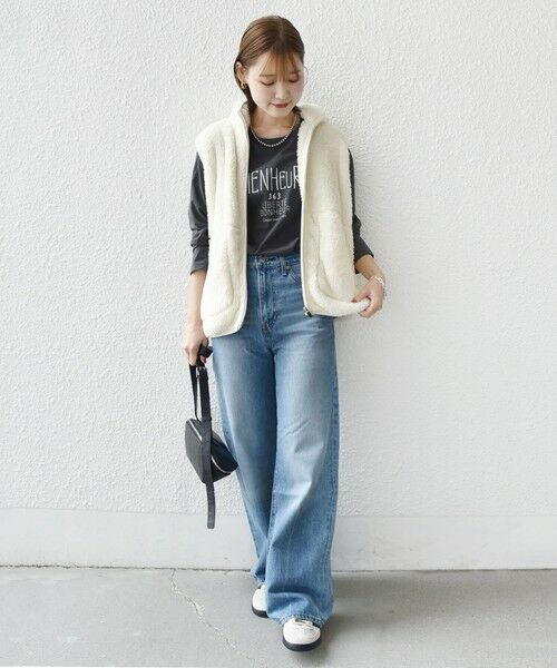 SHIPS / シップス ベスト | 【一部WEB限定 / SHIPS別注】Champion:〈洗濯機可能〉フリース ベスト | 詳細12