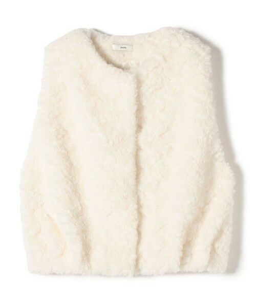 SHIPS / シップス ベスト | ランダム ファー ショート ジレ | 詳細11